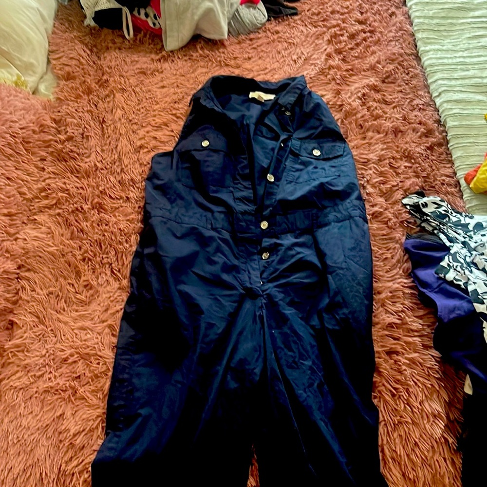 Michael Kors blue jumpsuit